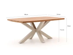 Bellagio Sordio/Induno deens Ovaal 180cm dining tuinset 5-delig