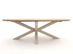 Bellagio Sordio/ROUGH-Y Ellips 200cm dining tuinset 5-delig stapelbaar