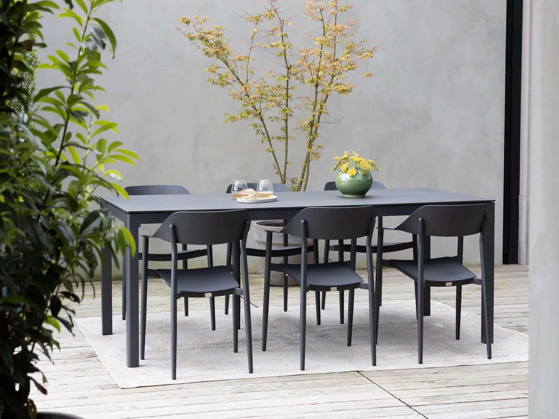 Bellagio Valli/La Fonte 220cm dining tuinset 7-delig