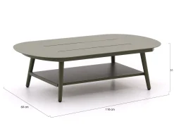 Bellagio Valli lounge tuintafel 110x60x31cm