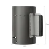 Boretti barbecue brikettenstarter 28x18x27cm
