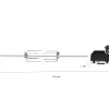 Boretti barbecue draaispit 101x12x1cm t.b.v. Luciano Nero