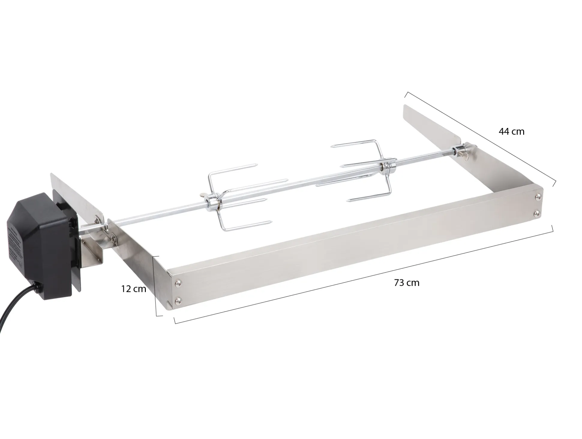 Boretti barbecue draaispit 44x73x12cm t.b.v. Carbone houtskoolbarbecue