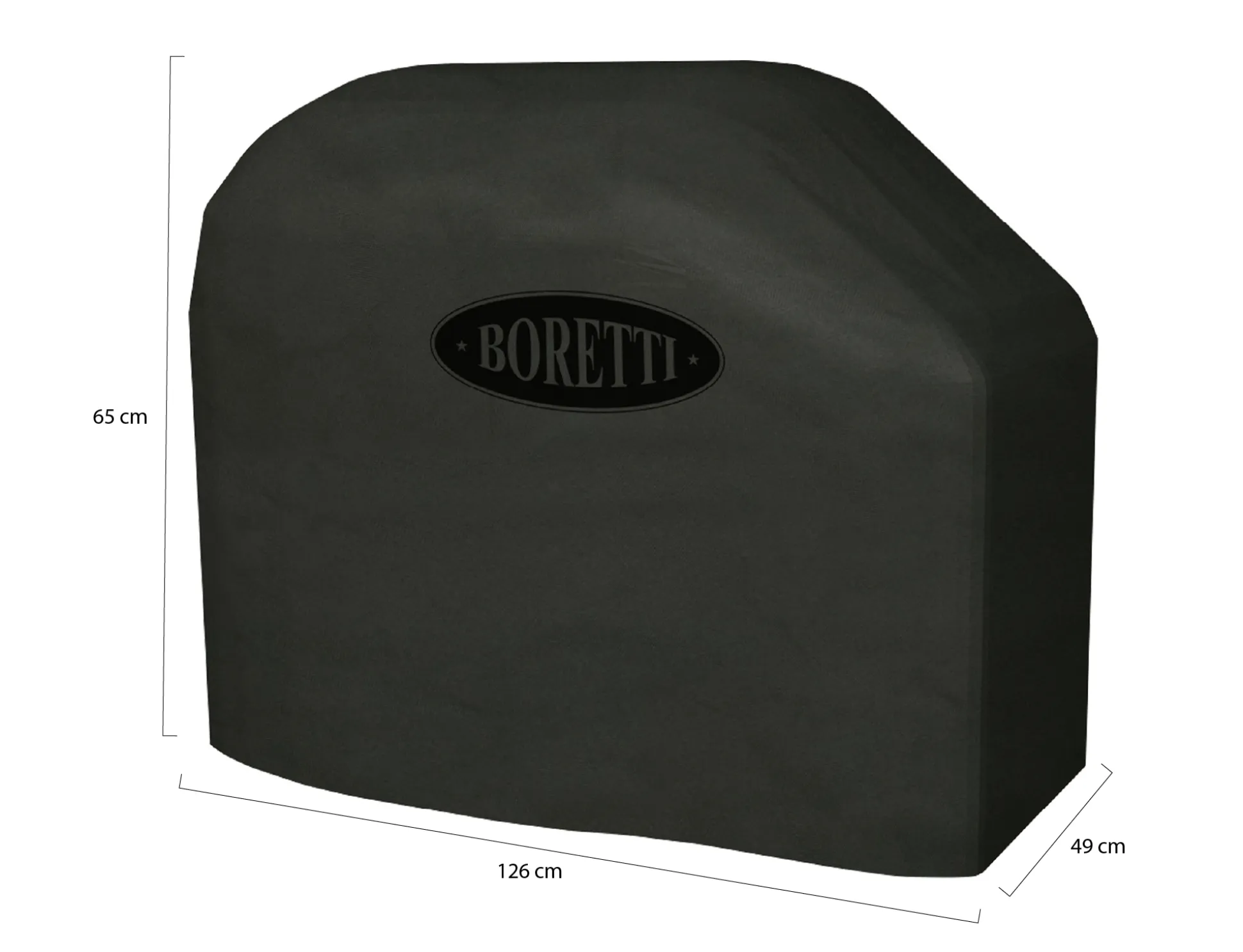 Boretti beschermhoes t.b.v. Carbone houtskoolbarbecue 126x49x65cm