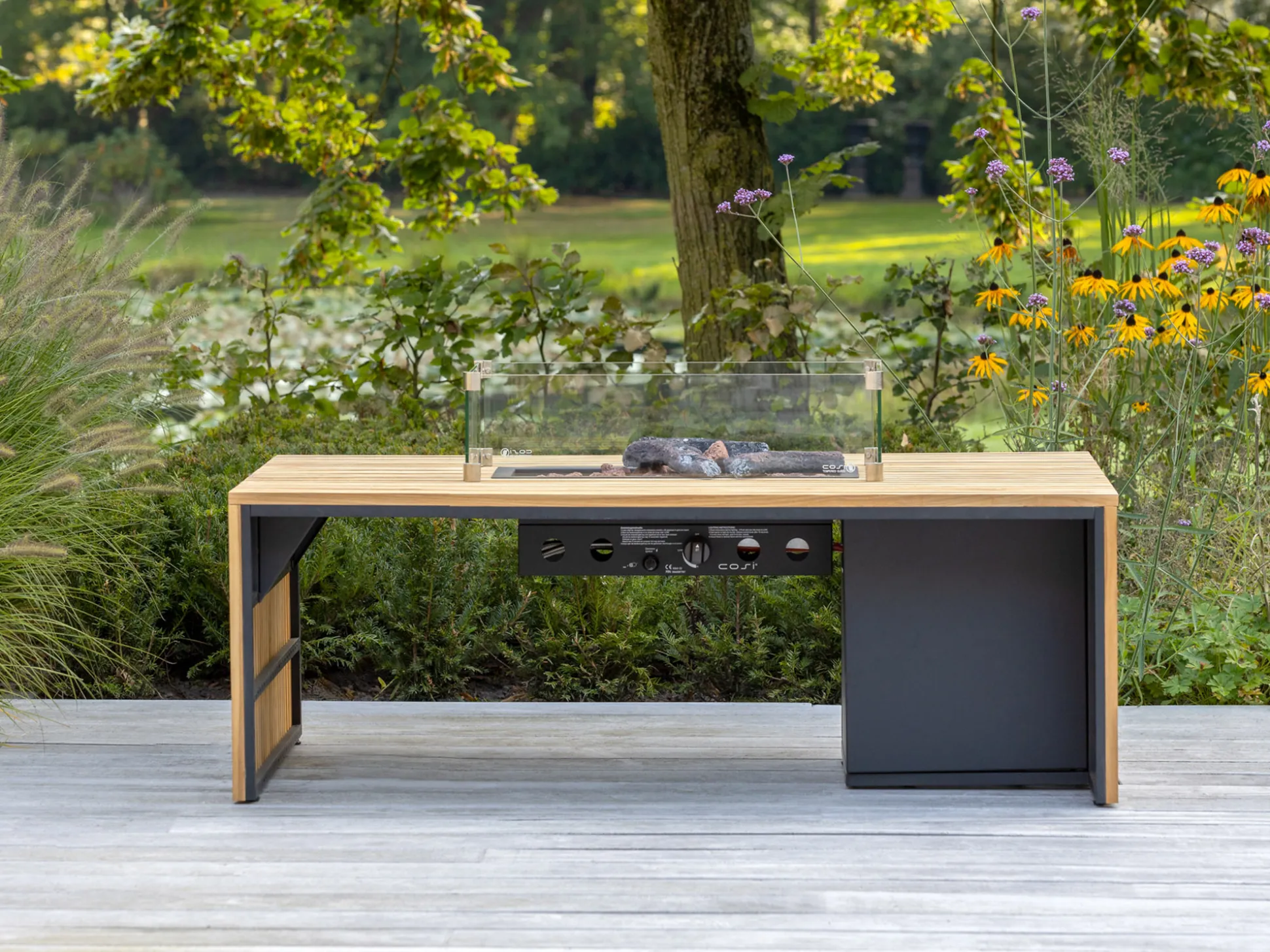 Cosibridge lounge vuurtafel 140x80x50m