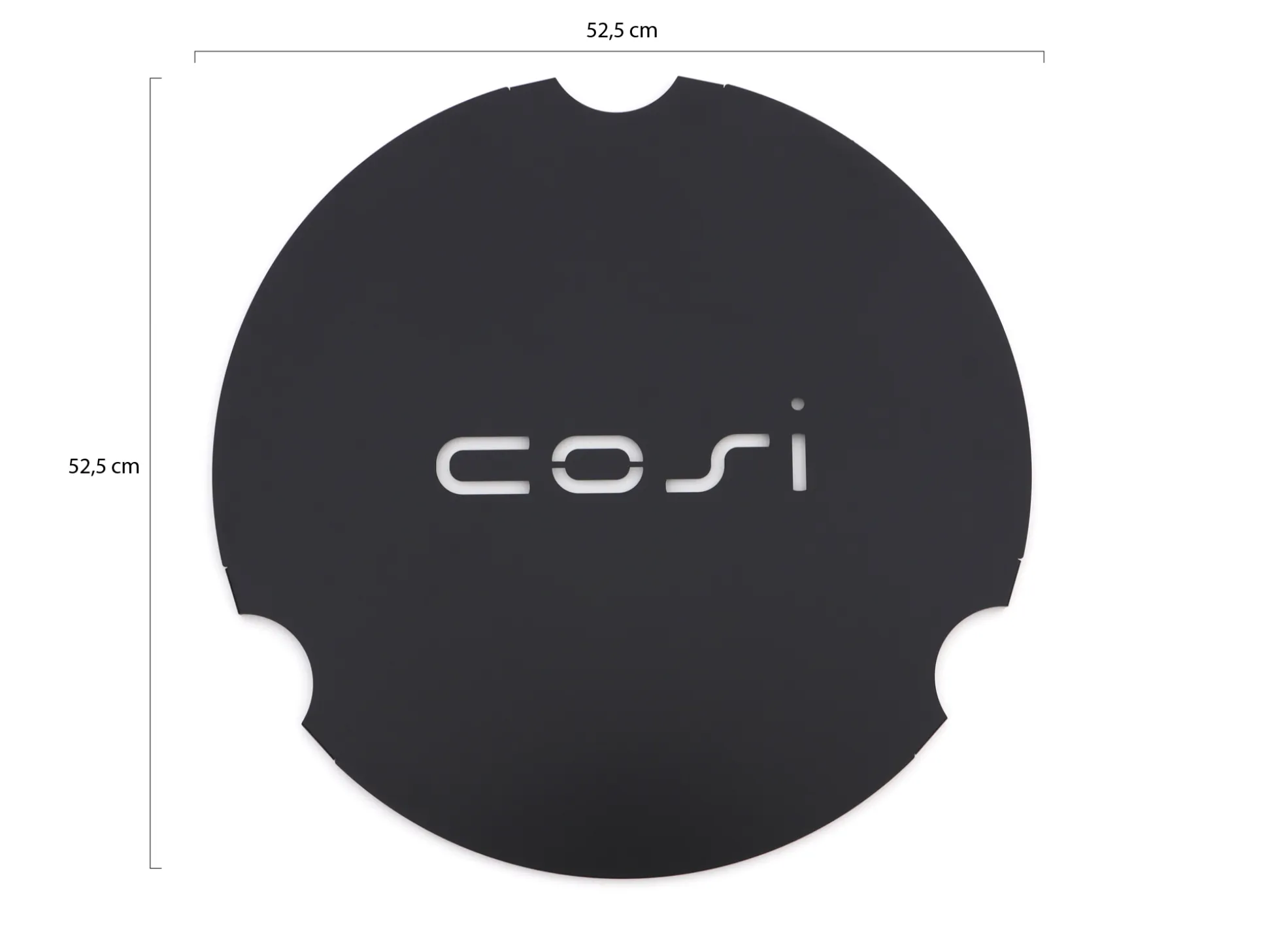 Cosi Coverplate t.b.v. Round glass set size L