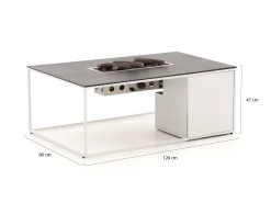 Cosidesign Line lounge vuurtafel 120x80x47cm