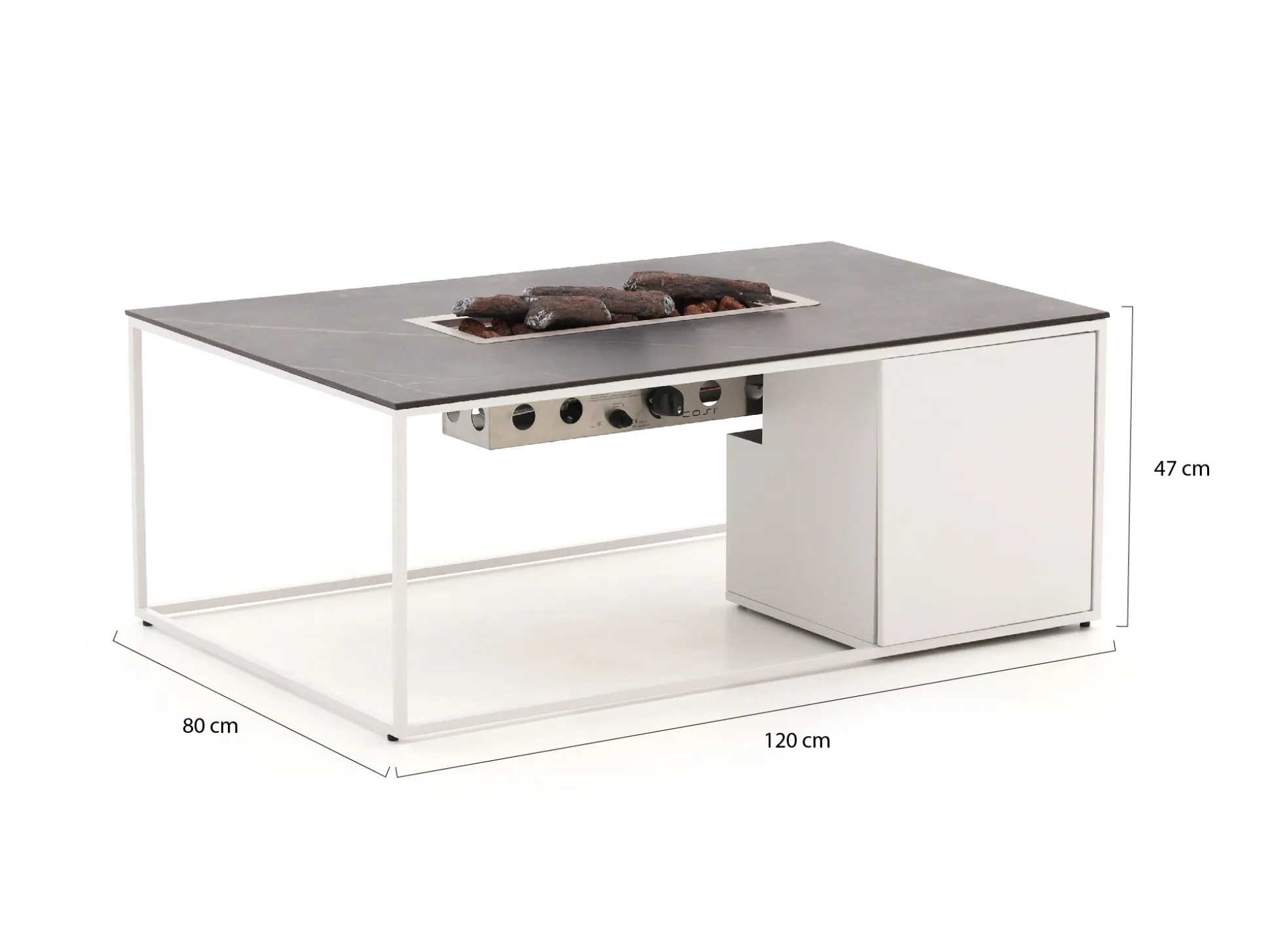 Cosidesign Line lounge vuurtafel 120x80x47cm