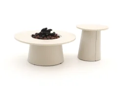 Cosidune lounge vuurtafelset ø 100cm (h: 40cm)/ø 55cm (h: 55cm)