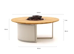 Cosiloft lounge vuurtafel ø120cm (h: 50cm)