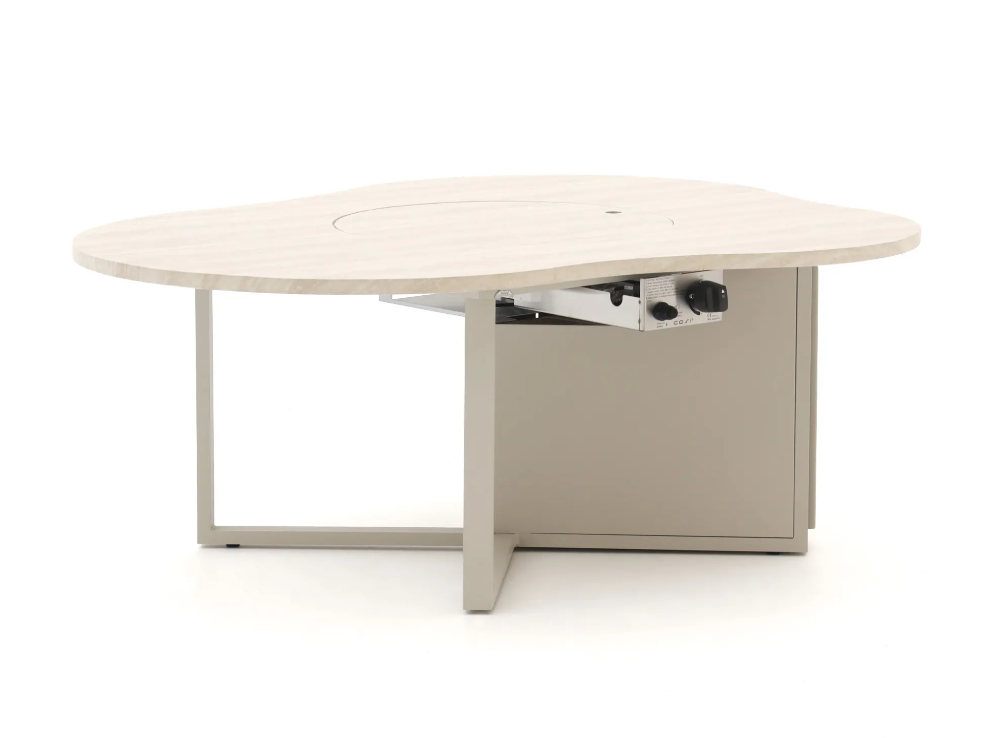 Cosiloft Novi lounge vuurtafel 125x102x50cm