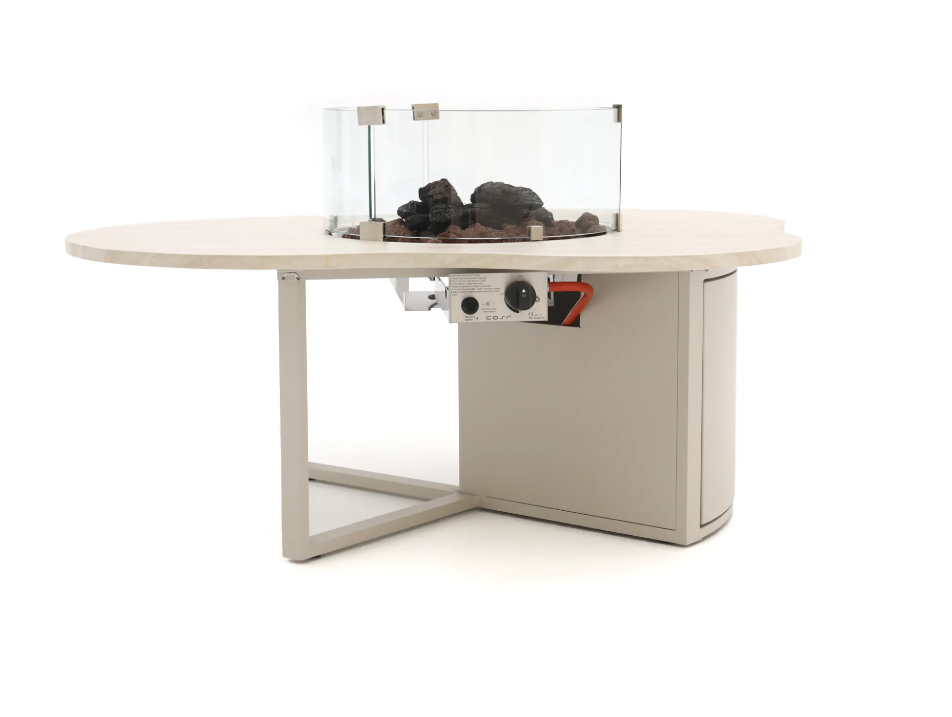 Cosiloft Novi lounge vuurtafel 125x102x50cm