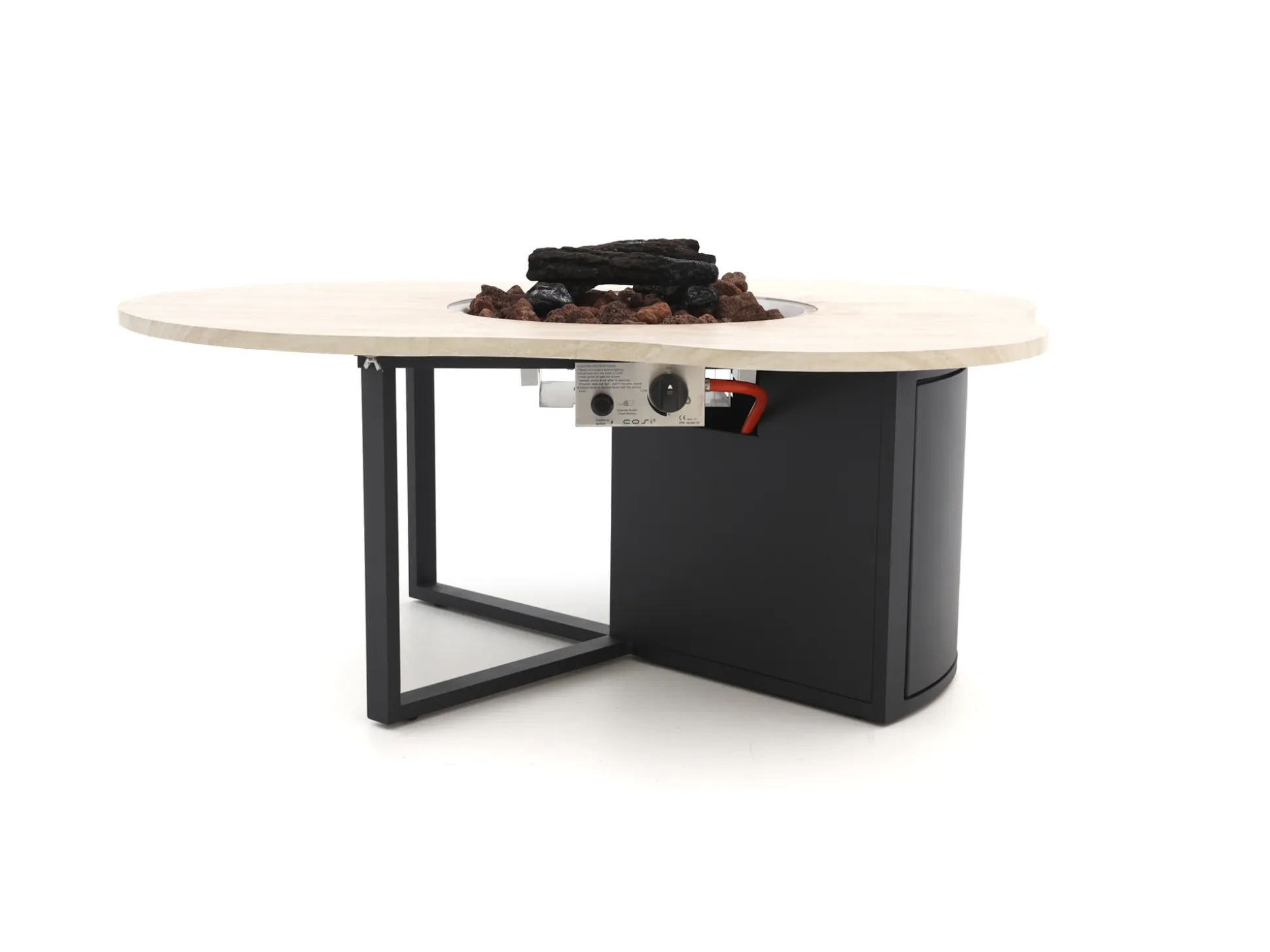 Cosiloft Novi lounge vuurtafel 125x102x50cm