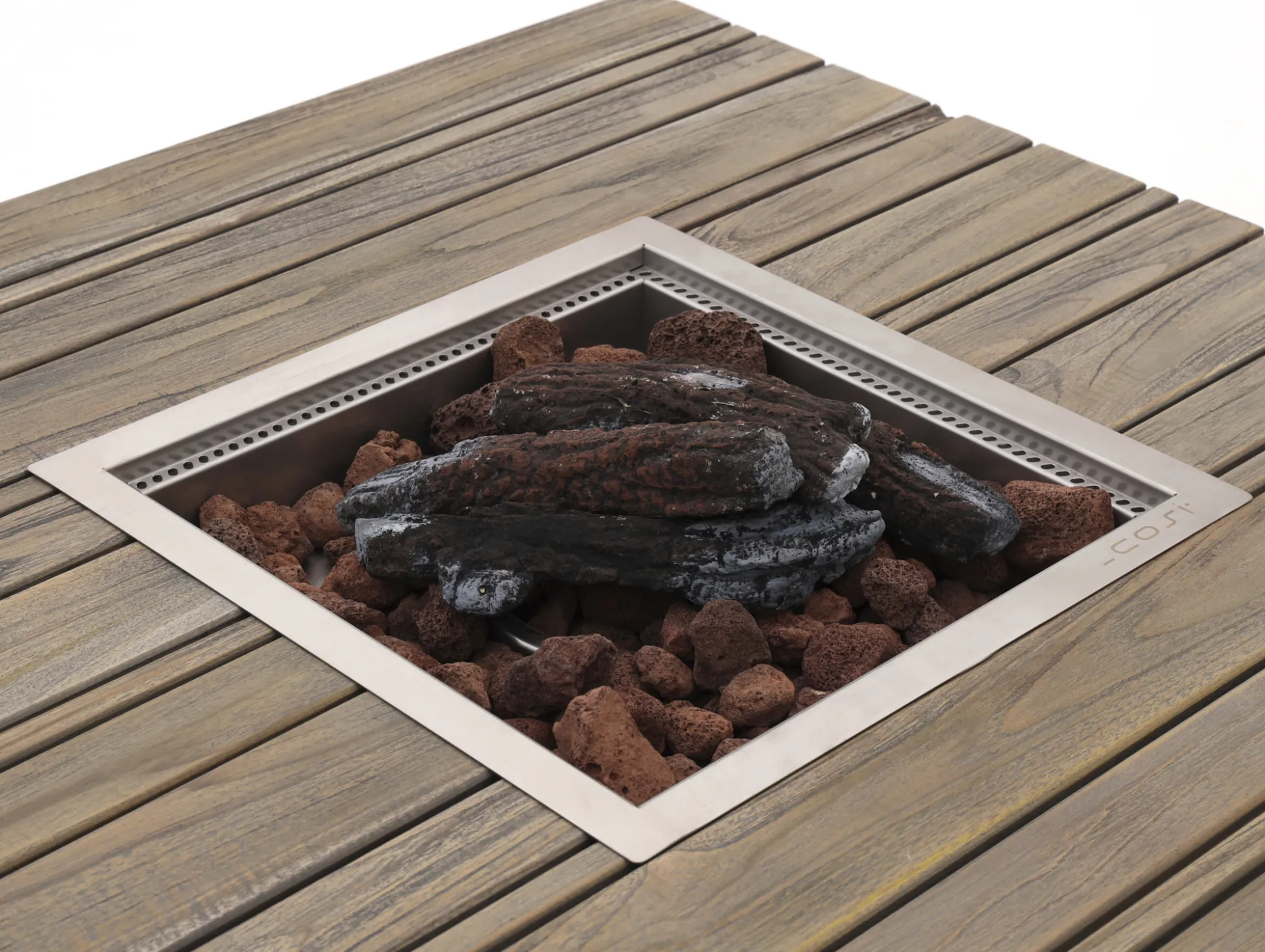 Cosiraw lounge vuurtafel 100x100x55cm