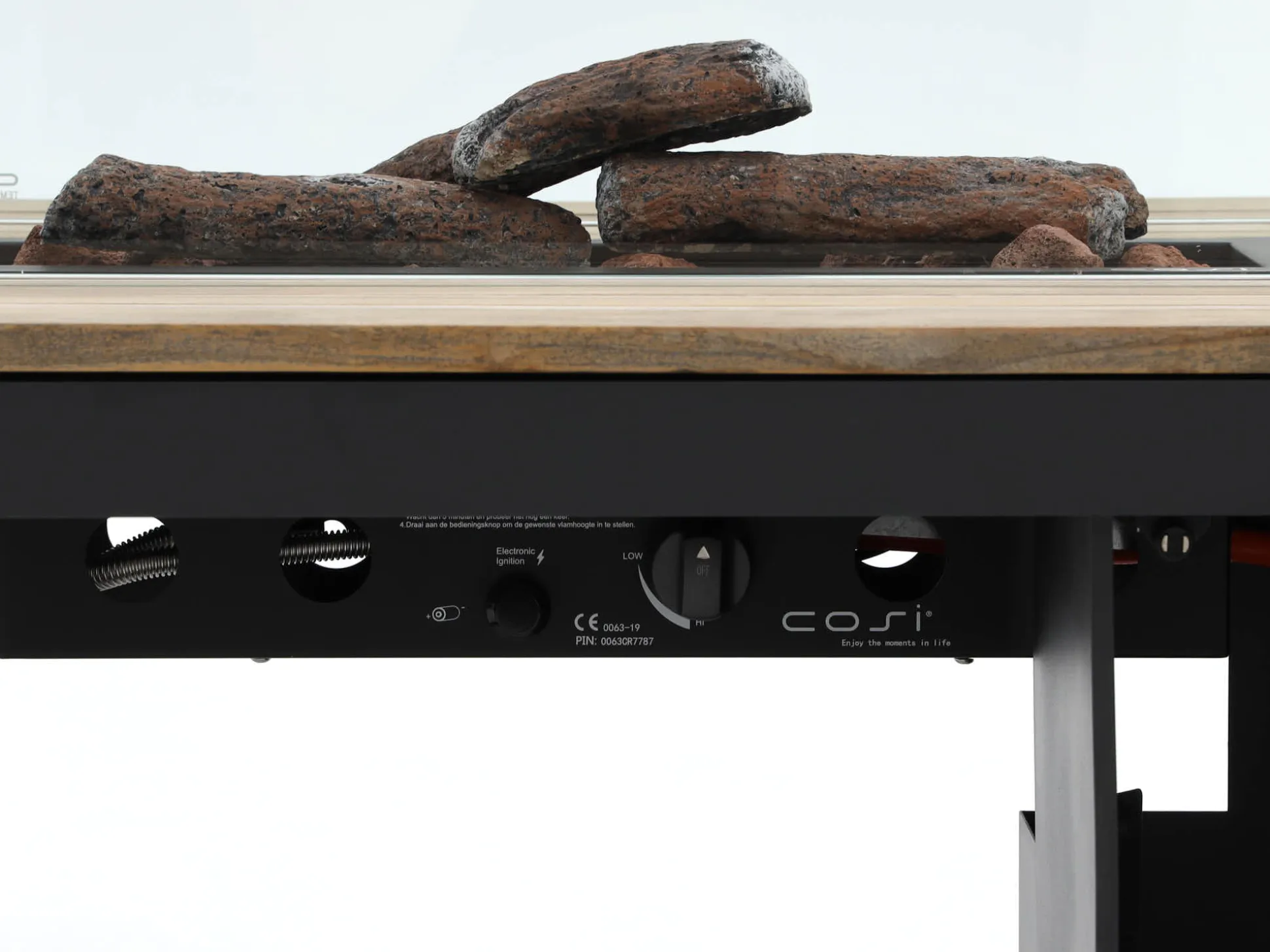 Cosiraw lounge vuurtafel 120x80x55cm
