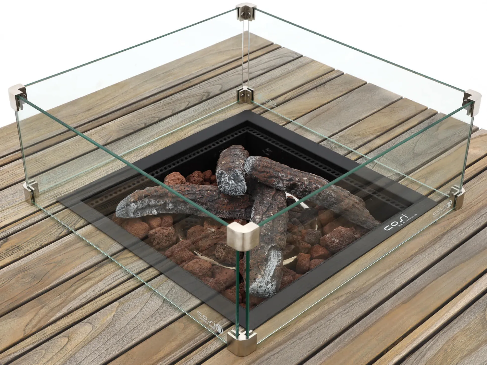 Cosiraw lounge vuurtafel 100x100x55cm