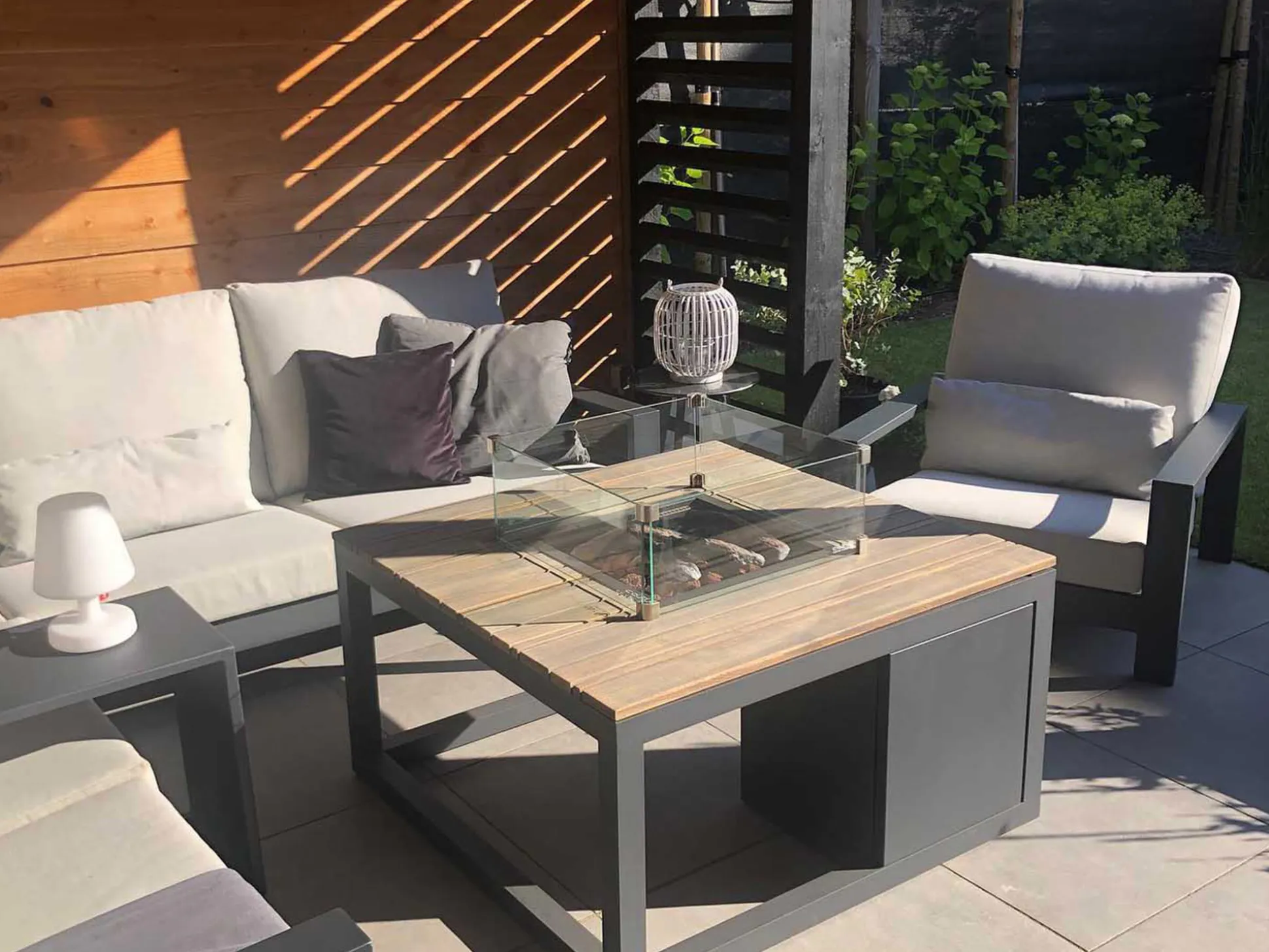Cosiraw lounge vuurtafel 100x100x55cm