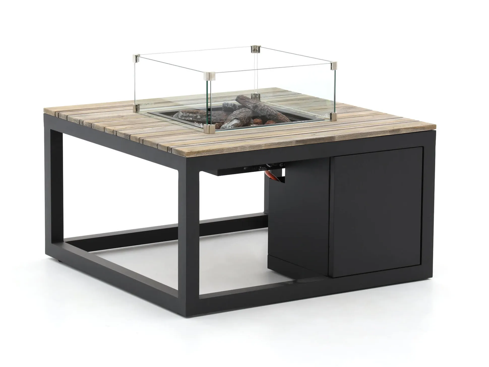 Cosiraw lounge vuurtafel 100x100x55cm