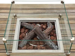 Cosiraw lounge vuurtafel 100x100x55cm