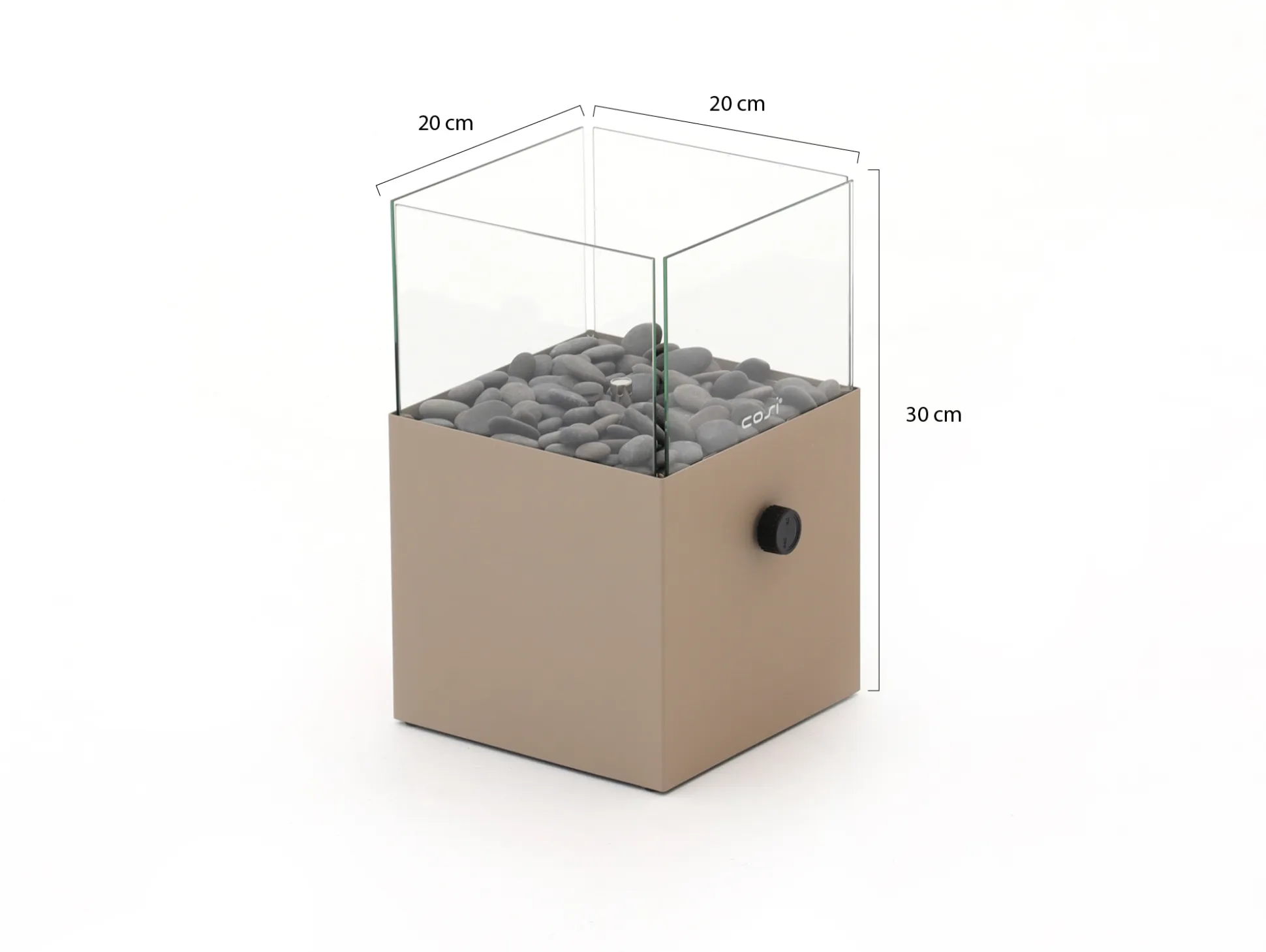 Cosiscoop Square gaslantaarn 20x20cm (h:30cm)