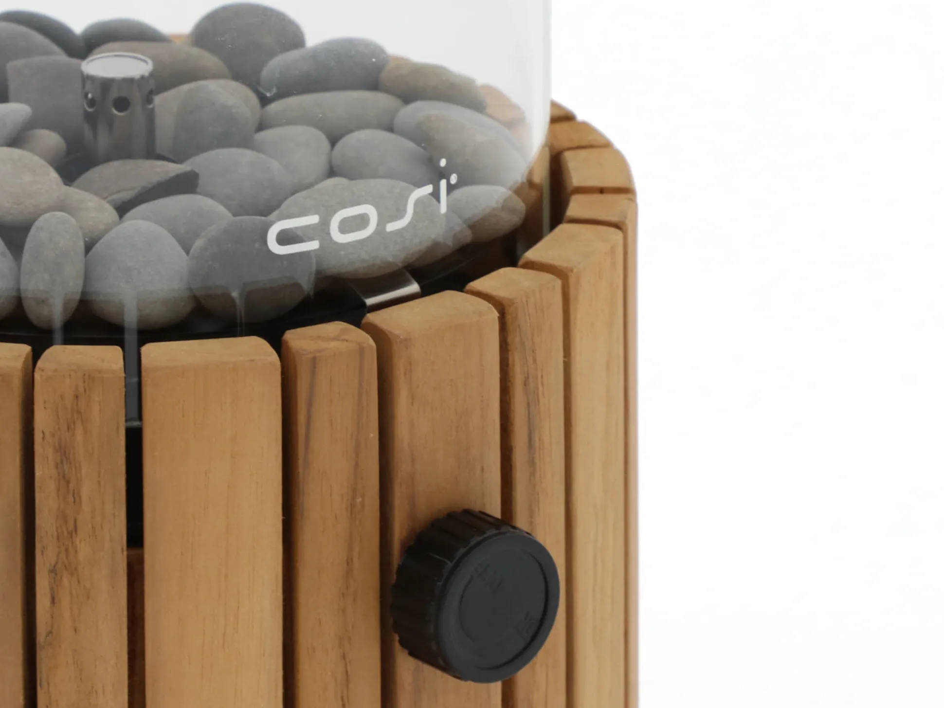 Cosiscoop Timber round gaslantaarn ø 18cm (h:30cm)