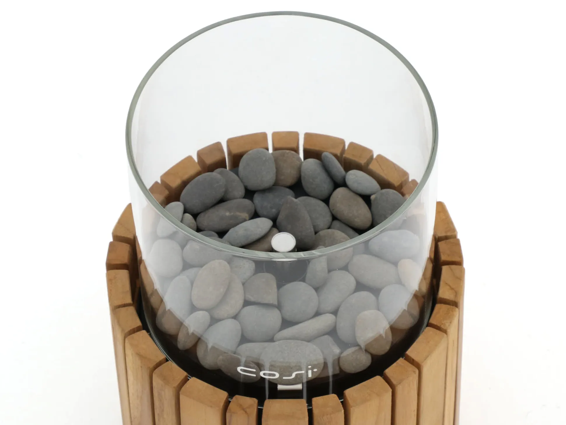 Cosiscoop Timber round gaslantaarn ø 18cm (h:30cm)