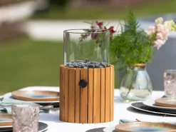 Cosiscoop Timber round gaslantaarn ø 18cm (h:30cm)