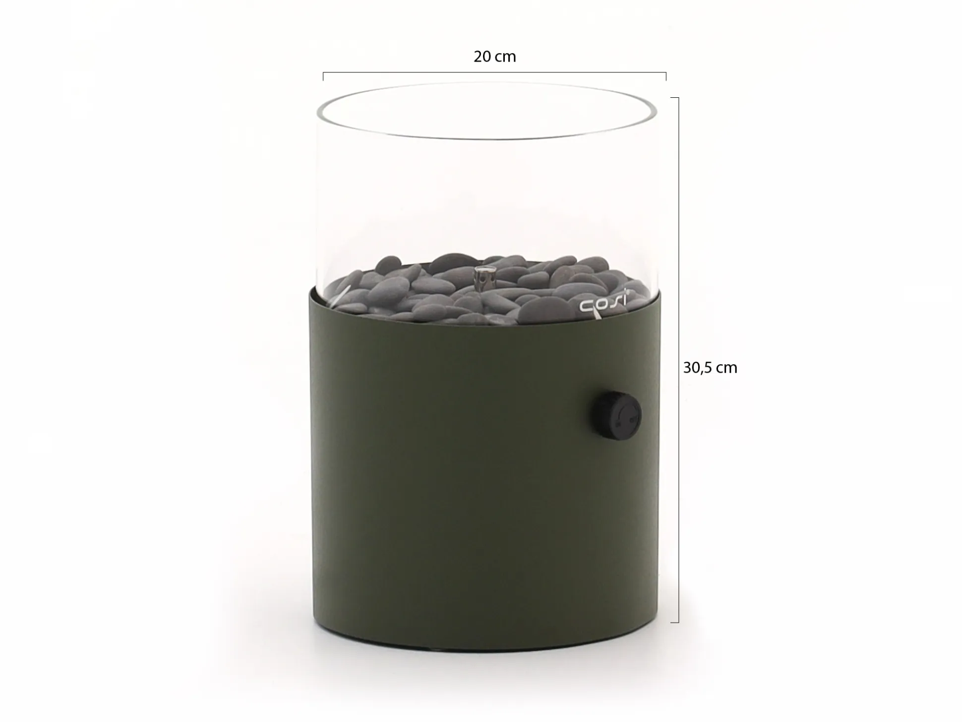 Cosiscoop XL gaslantaarn ø20cm (h:30,5cm)