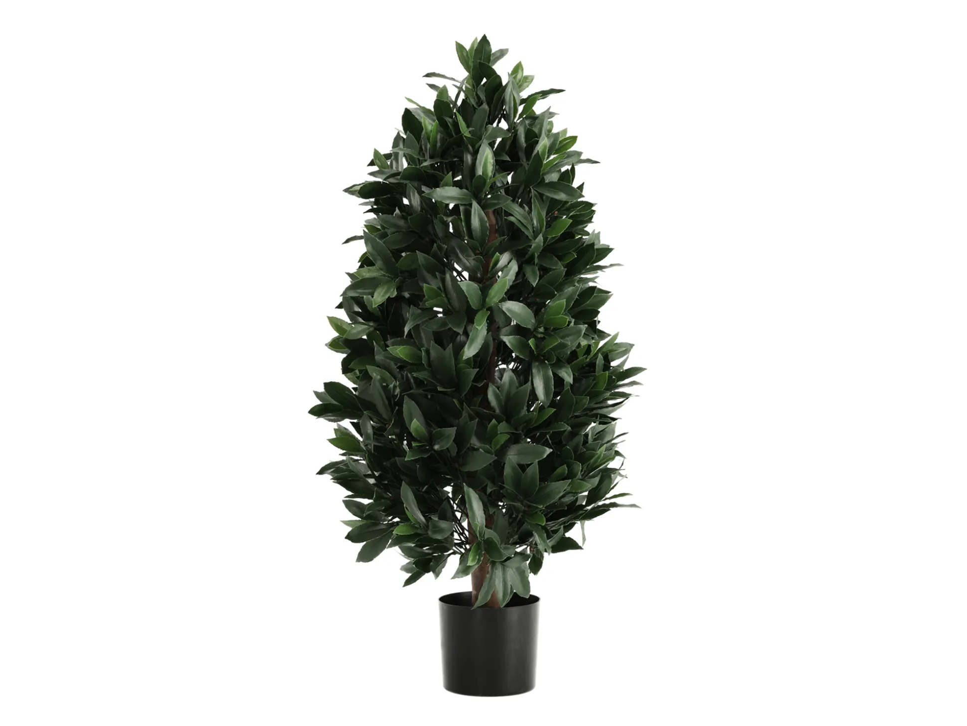 Designplants/Luca Lifestyle Laurier pyramide kunstplant (h:150cm) met Grigio New Egg bloempot