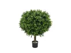 Designplants/Luca Lifestyle Buxus bol kunstplant (h:50cm) met Grigio Balloon bloempot