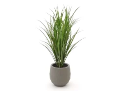 Designplants/Luca Lifestyle Rietgras kunstplant (h:100cm) met Bordo Balloon bloempot