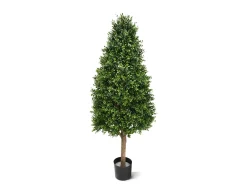 Designplants/Luca Lifestyle Buxus tower kunstplant (h:140cm) met Grigio Balloon bloempot