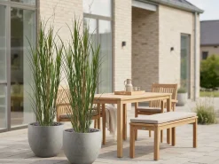 Designplants/Luca Lifestyle Rietgras kunstplant (h:165cm) met Grigio New Egg bloempot