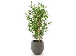 Designplants/Luca Lifestyle Japanse Bamboe kunstplant (h:90cm) met Bordo Balloon bloempot