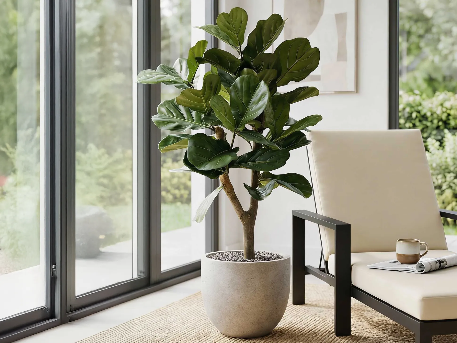 Designplants Lyrata Y kunstboom (h:130cm)