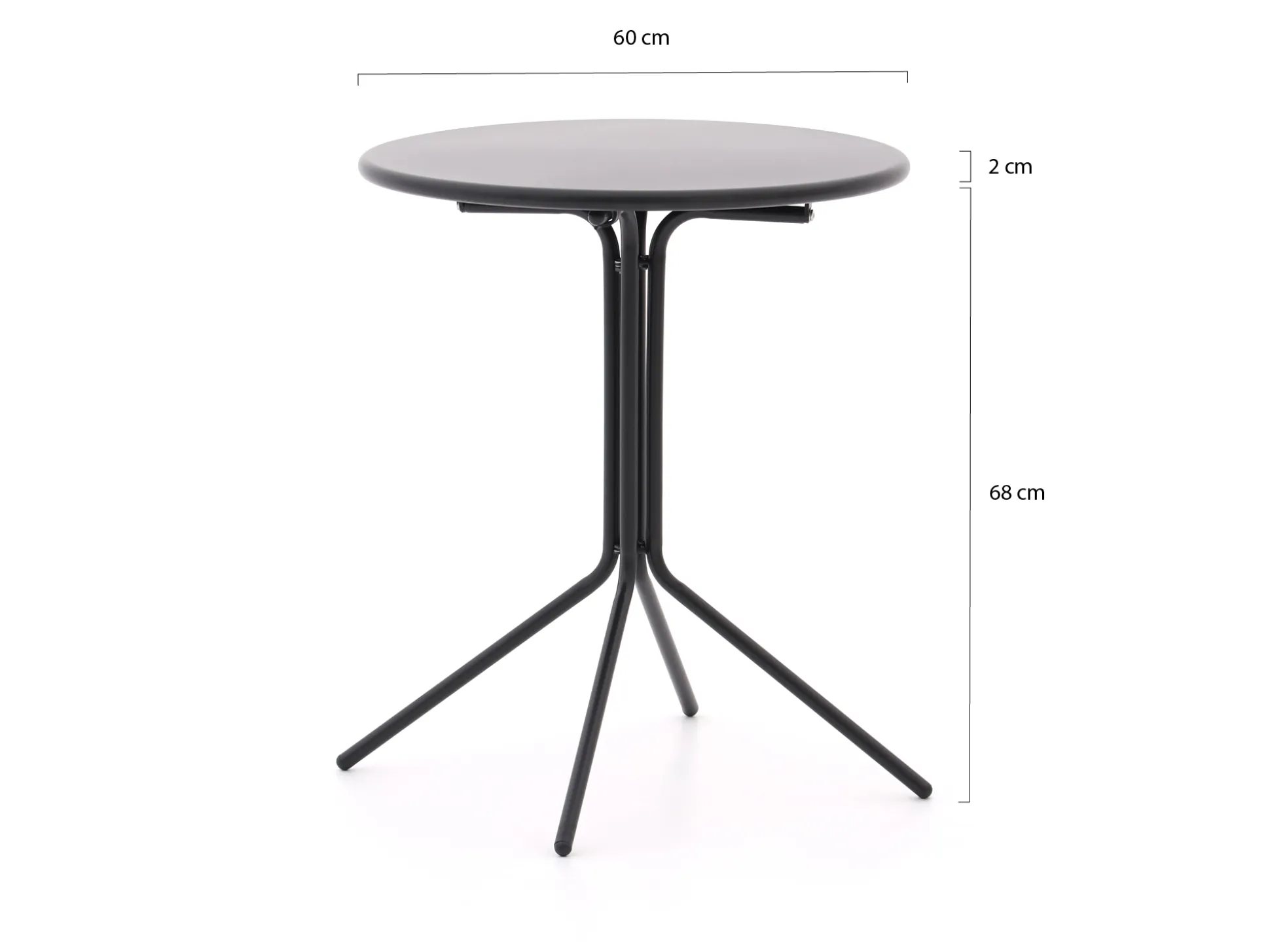 Forza Aziano klaptafel ø 60cm (h:70cm)
