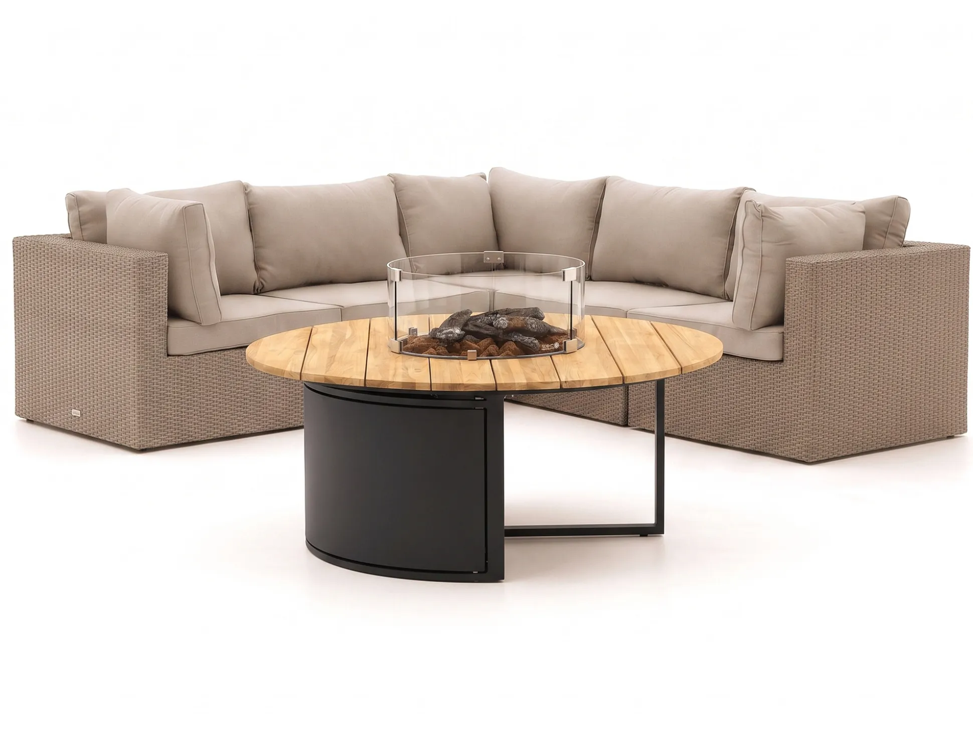 Forza Cecita/Cosiloft hoek loungeset met vuurtafel 6-delig
