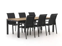 Forza Centallo/Fidenza 220cm dining tuinset 7-delig stapelbaar