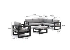 Forza Citerna hoek loungeset 5-delig