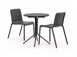 Forza Narni/Aziano ø60cm dining tuinset 3-delig stapelbaar