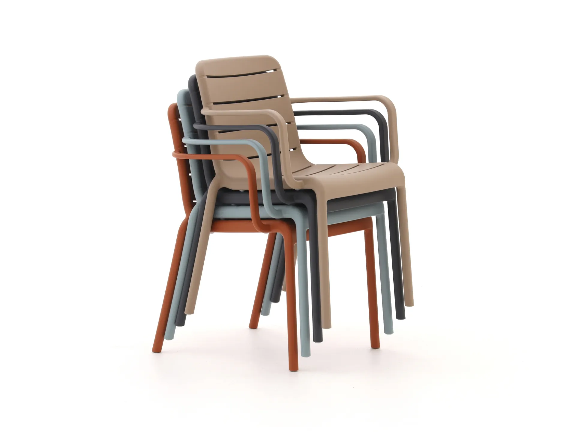 Forza Narni/Fidenza ø149cm dining tuinset 7-delig stapelbaar