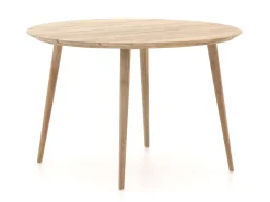 Forza Narni/ROUGH-K ø 115cm dining tuinset 5-delig stapelbaar
