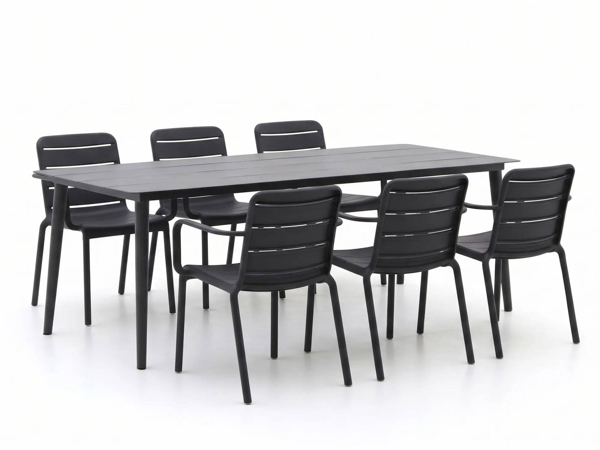 Forza Narni/Sora 220cm dining tuinset 7-delig stapelbaar