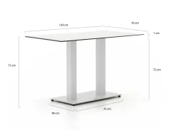 Forza Orta tuintafel 120x70x73cm