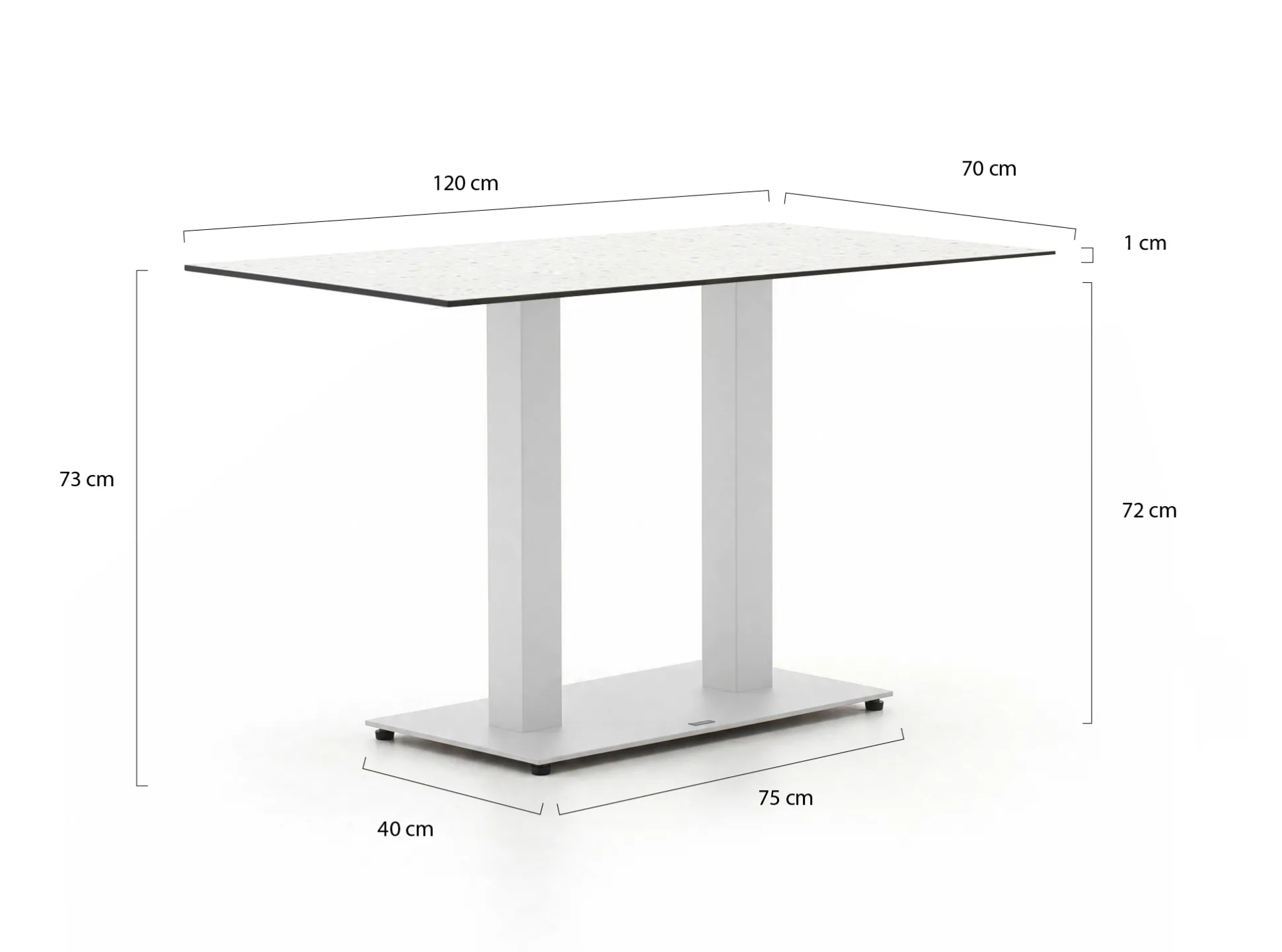 Forza Orta tuintafel 120x70x73cm
