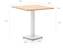 Forza Orta tuintafel 70x70x75cm