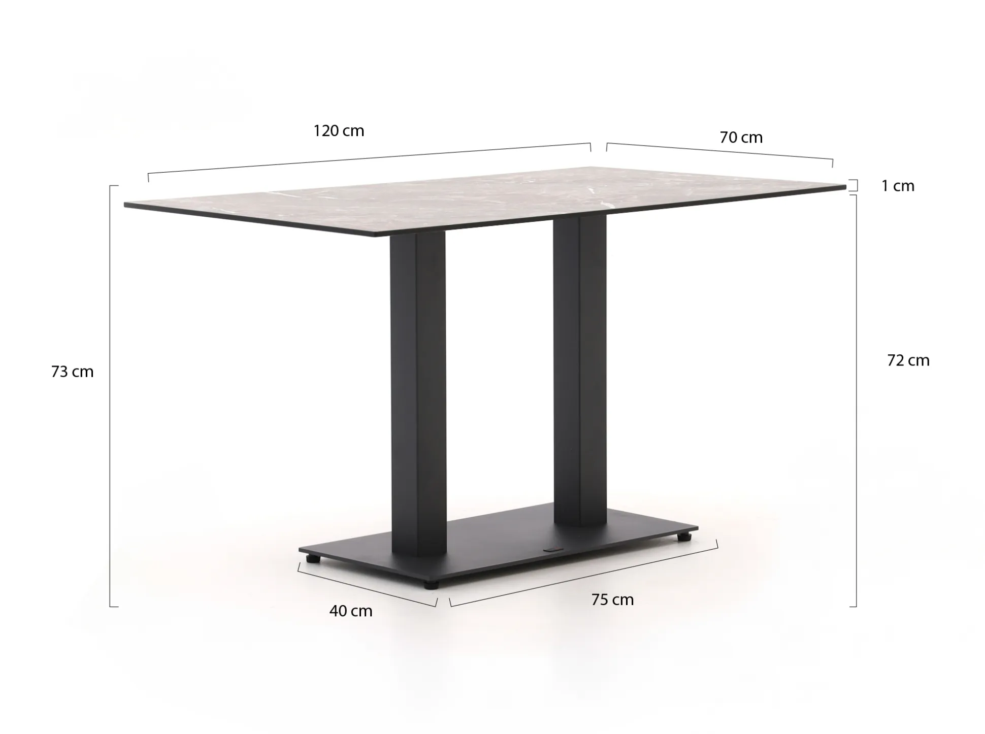 Forza Orta tuintafel 120x70x73cm