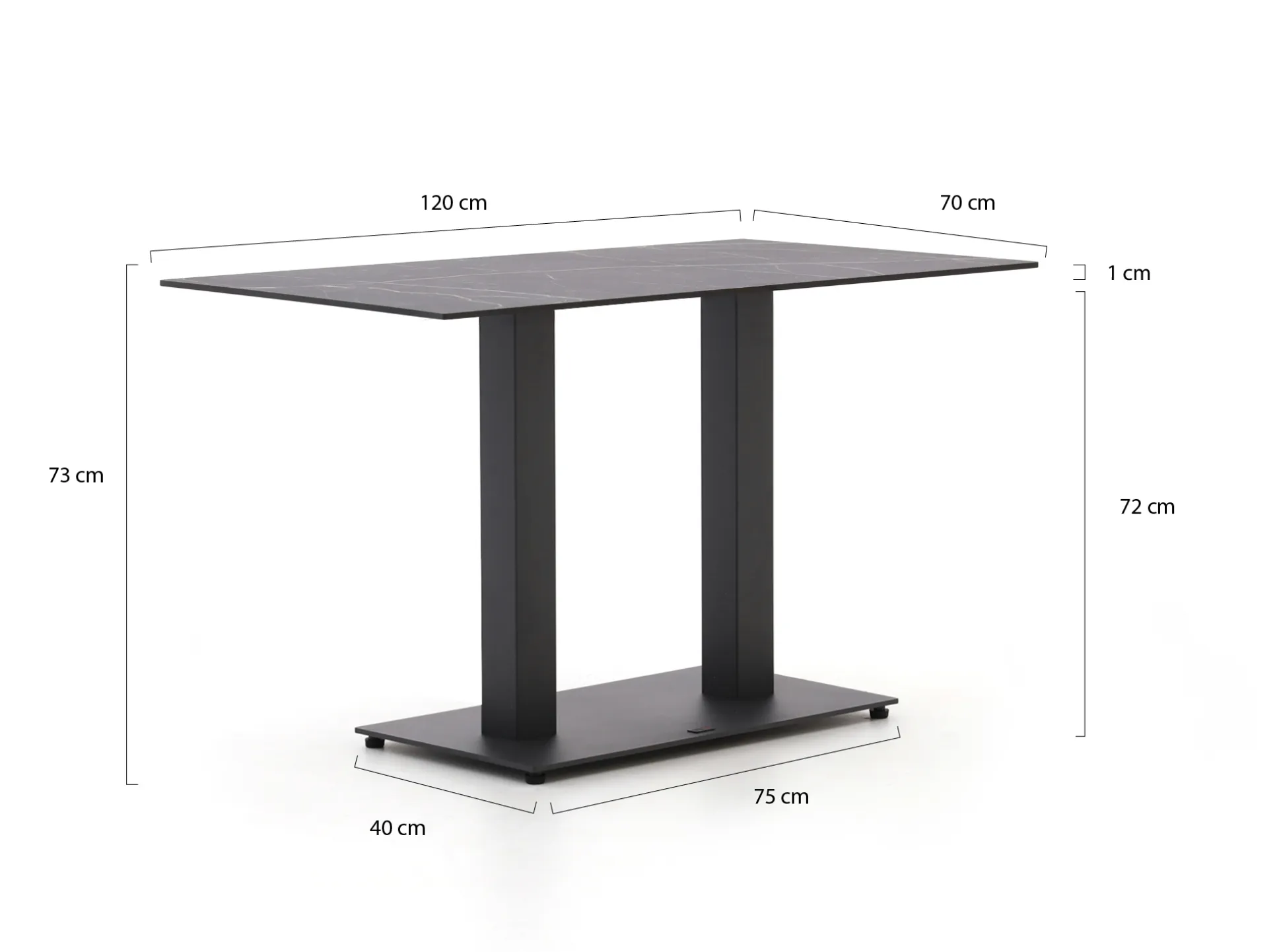 Forza Orta tuintafel 120x70x73cm