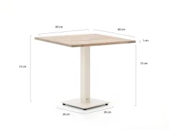 Forza Orta tuintafel 80x80x75cm