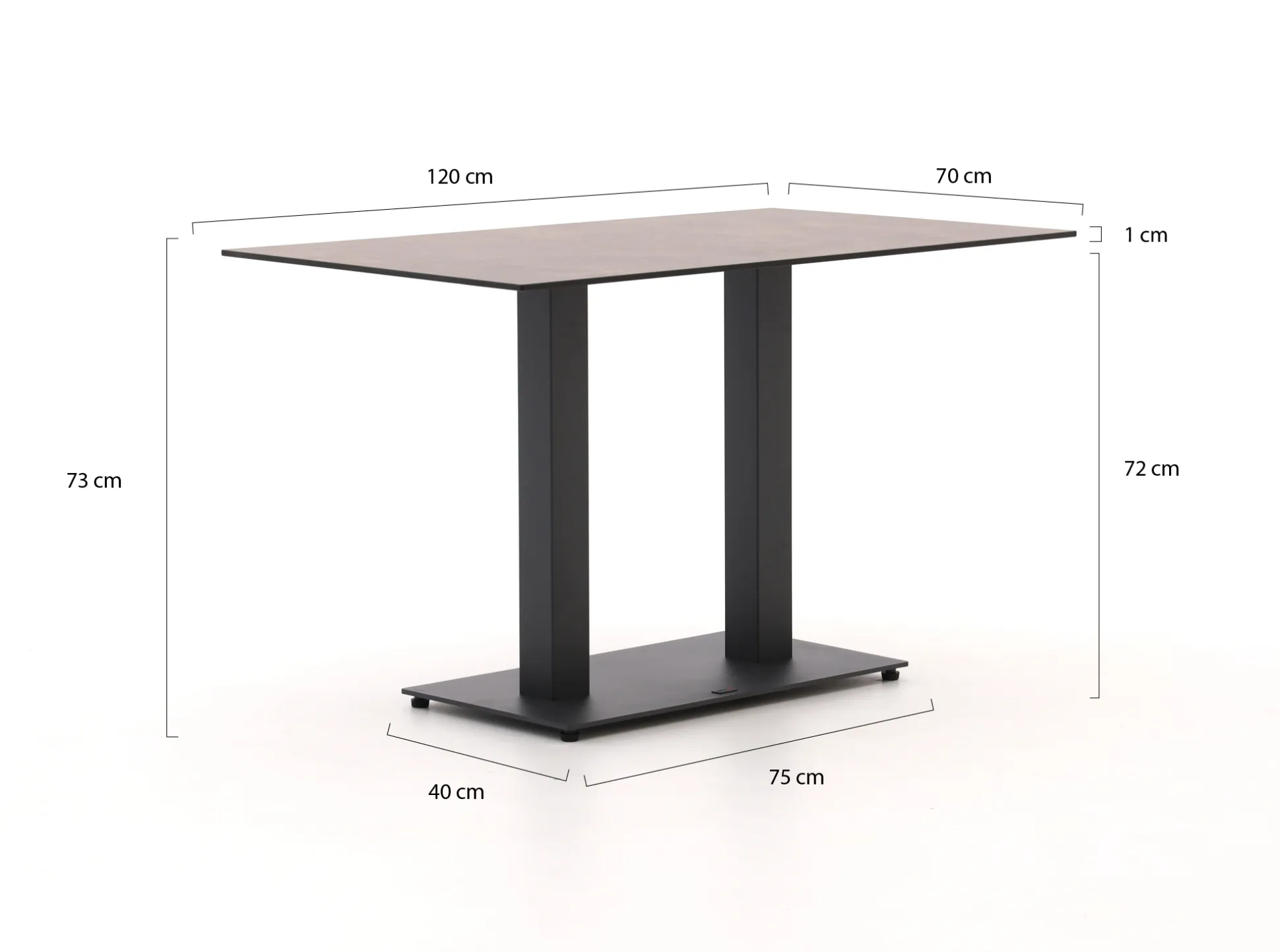 Forza Orta tuintafel 120x70x73cm